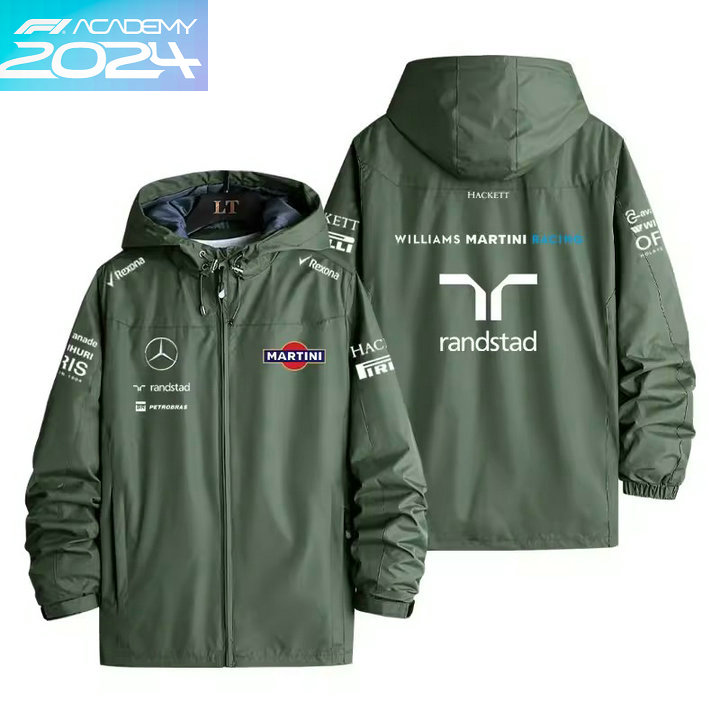 2024 Veste Williams Martini Racing Homme Coupe-vent Imperméable Blouson